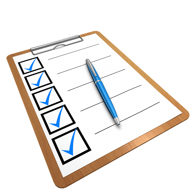 checklist, clipboard, questionnaire